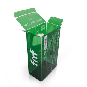 Customized PET PVC PP Clear Transparent Food Coffee Packaging Box Hanging Ear Coffee liquor Water Proof Plastic Box