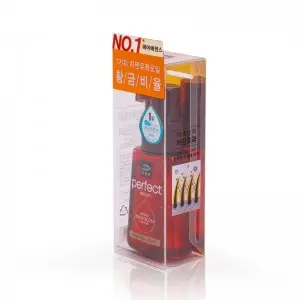 Auto Bottom Lock Transparent Boxes Packaging Printing Color Cosmetics Plastic Hair Oil Bottle Packaging Box