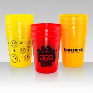 Custom Football Themed Stadium Cups 16oz Plastic Wedding Cups 12oz PP Party Cups with Unique Logos