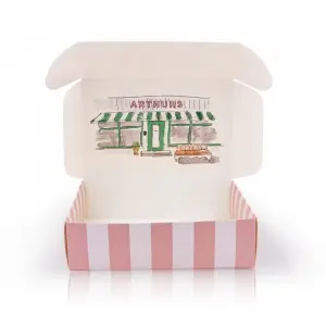 Custom Printed Food Grade Takeout Sandwich Bread HamburgerC Baked Goods Paper Packing Boxes