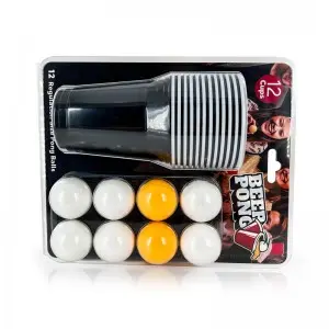 Wholesale Customized Logo Reusable 16 Oz Plastic Disposable PP Cups Custom 8 Beer pong Balls Set Beer Pong Party Cups Red Cup