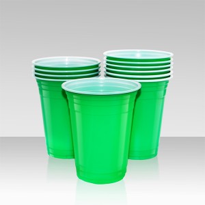 16Oz Plastic Disposable PP Cups Custom Beerpong Set Beer Pong Party Cups Red Cup