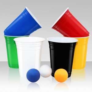 Custom gobelets en vasos plastic cup printing gobelet plastique drink vasos plastic disposable pp red 16oz plastic cups for red
