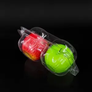 Wholesale transparent clamshell blister packaging box for fresh fruit , clear plastic food packing box
