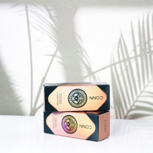 Luxury Small Custom Cometic Packing Paper Box Makeup Skincare Packaging Cosmetic Box with Foil Golden Stamping