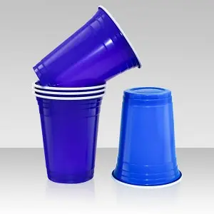 Disposable 16oz Colored Plastic Party Cups Beer Juice Cups Drinking Game Beer Pong Cup