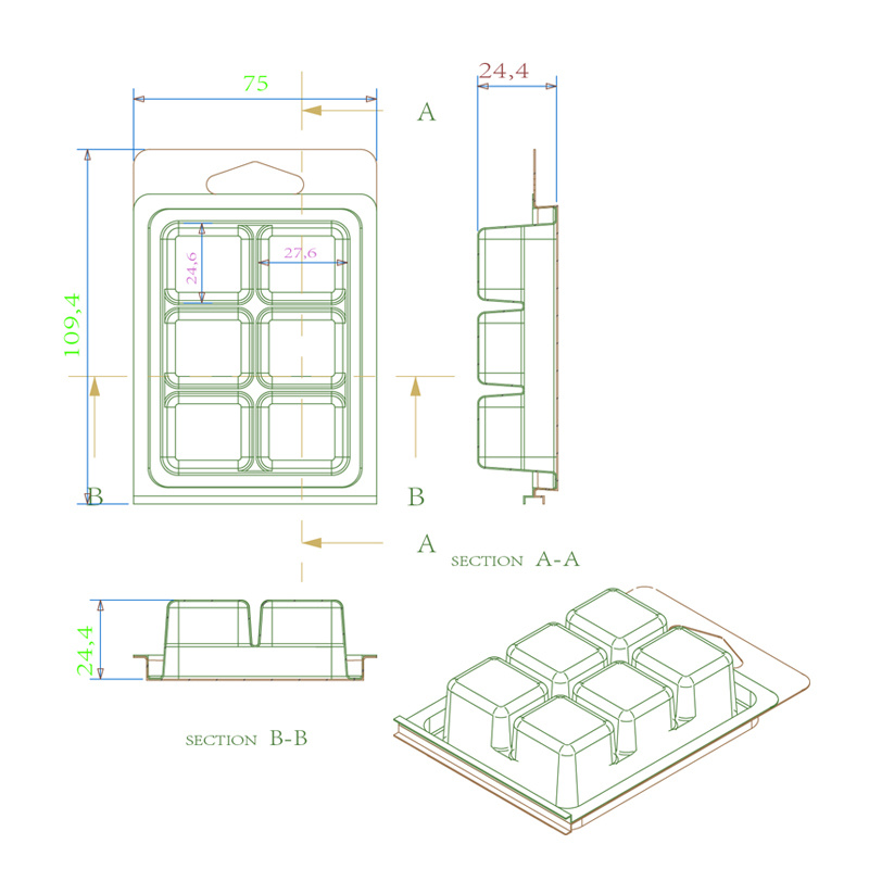 Wax melt mold (1)