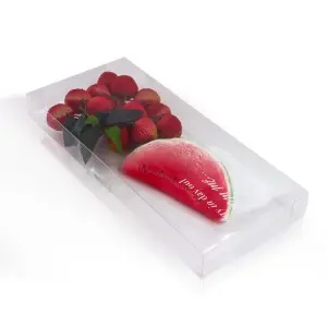 Custom Christmas Plastic Boxes Clear PET Candy Chocolate Favor Apple Gift Box Food Packaging