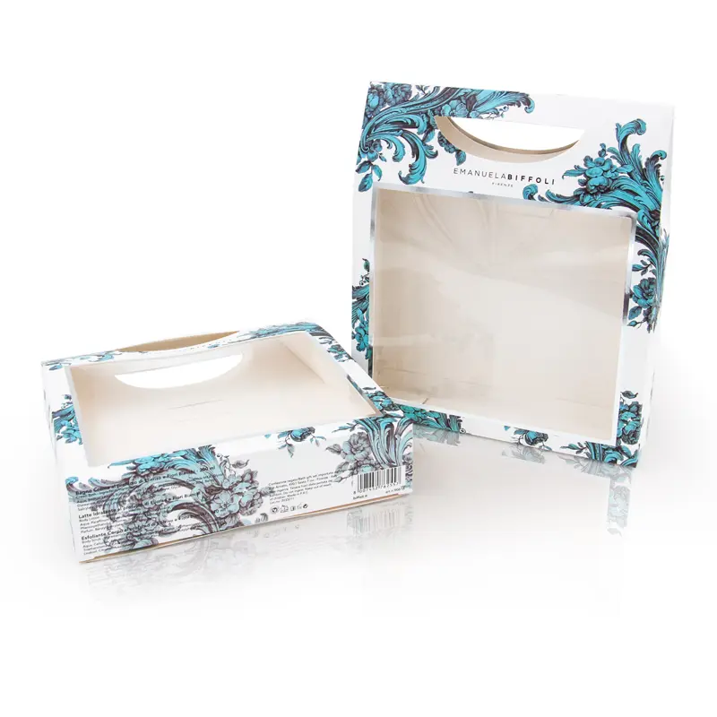 Custom paper gift box with handle (1)