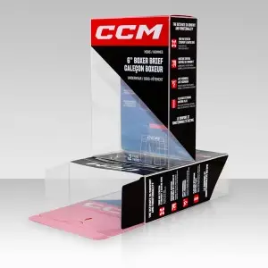 Custom Womens mens retail underwear plastic packaging box transparent PP plastic box for underwear packing boxes