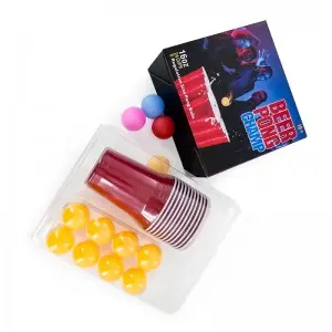 American red color game 12 Pack Beer Pong Set disposable thick cold and hot plastic beverage drinking party cups