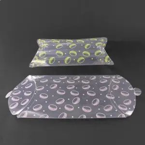 Clear Plastic Pillow Favor Box Candy Treat Gift Box for Wedding Party Packing Box