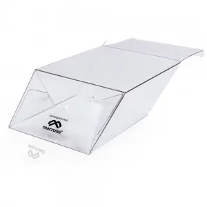 Eco-friendly Clear Custom Transparent PVC PET Plastic Boxes 4″ protectors .5mm Case Toys Packaging Hard Box