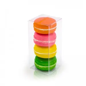 Acetate Clear PVC Boxes Wholesale PET Transparent Box Macaron Gift Packaging