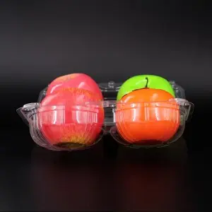 Wholesale transparent clamshell blister packaging box for fresh fruit , clear plastic food packing box