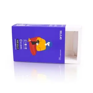 Custom Logo Premium Luxury Sliding Cover Rigid Cardboard Paper Packaging Gift Small Drawer Box With Ribbon