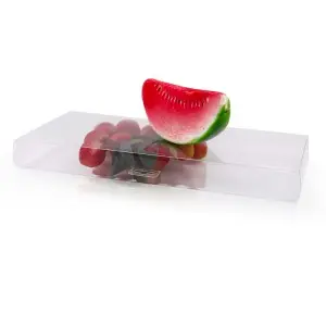 Custom Christmas Plastic Boxes Clear PET Candy Chocolate Favor Apple Gift Box Food Packaging