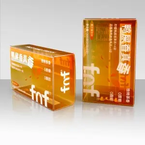 Clear Pvc Plastic Folding Packaging Box for Food Teabag packaging solution