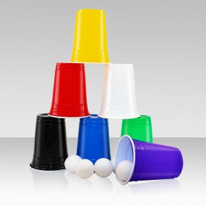 Custom gobelets plastic cup printing plastique drink vasos plastic disposable pp red 16oz plastic cups