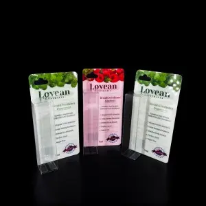 Custom Cosmetic Products Set Transparent Gift Clear Lipgloss Lipstick Plastic Packaging Box