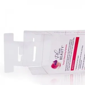 Hot sale customized clear transparent printed plastic pvc box package small plastic Cosmetics case packaging box