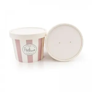 Microwaveable Biodegradable Custom Printed Kraft Paper Bowl food package cheap price food packing box