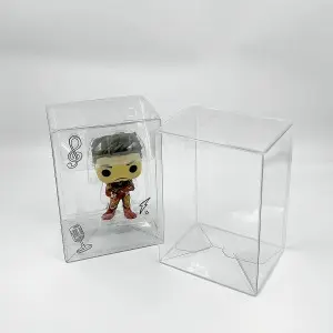 Low MOQ Wholesale 4″ 6″ 0.35mm 0.5mm Protector PET Boxes Funkos Poped Protector Transparent Toy Box