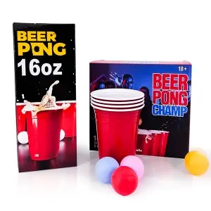 Wholesale 16oz Plastic Disposable Party Cup Beer Pong Cup Set for Birthday Party Wedding