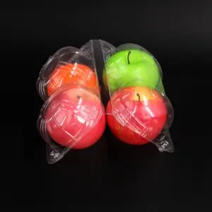 Wholesale transparent clamshell blister packaging box for fresh fruit , clear plastic food packing box