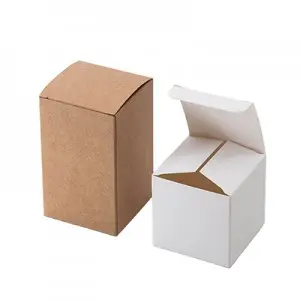 Custom Mini Luxury Perfume Sample Packaging 300gsm White Cardboard Gold Foil Coated Paper Packaging Box