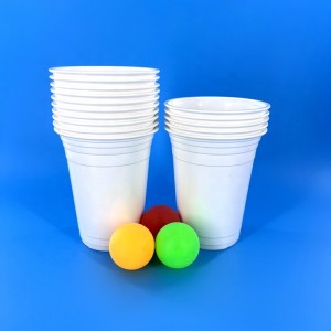Custom Logo Wholesale Party Disposable 16oz  Red Black Clear Custom Plastic Juice  Party Cup