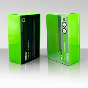 Custom Printing Clear PVC Box  for electronics packaging solution