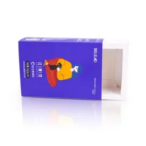 Manufacturer Wholesale Custom Logo Drawer Folding Dessert Divider Packaging Paper Sliding Food Box