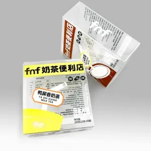 Clear Pvc Plastic Folding Packaging Box for Food Milk Tea packaging solution