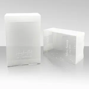 Custom Size Folding Transparent Plastic PVC Makeup Sponge Packaging Collapsible Clear Plastic Box
