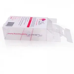 Hot sale customized clear transparent printed plastic pvc box package small plastic Cosmetics case packaging box
