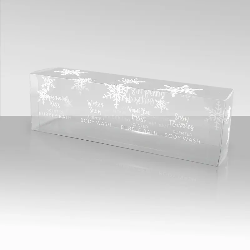 Flat Folding Clear Pvc Box Gift packaging solution (1)