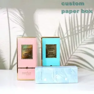 Facial Mask Packaging Boxes  Custom Folding Type Paper Box Sleeve Wholesale