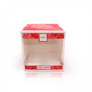 Multi Size Square Cardboard Window Box Packing Gift Paper Boxes with pvc window for Candy Cake  Cookie
