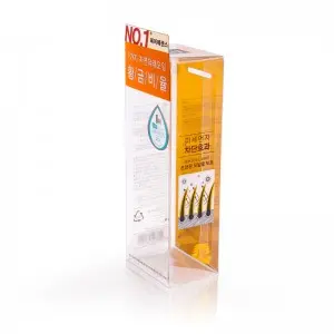 Auto Bottom Lock Transparent Boxes Packaging Printing Color Cosmetics Plastic Hair Oil Bottle Packaging Box