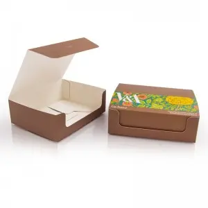 Eco Friendly Personalized Baking Cookie Biscuit Custom Logo Packaging Paper Cake Box For Bakery