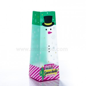 Custom Clear Plastic Soup Container for gifts Halloween Christmas with Embossing Varnishing Printing Handling Options