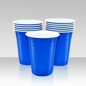 Personalized Brand Logo Reusable 16oz Red PP Plastic Party Cups Disposable Drinking Cups for Birthday Celebrations