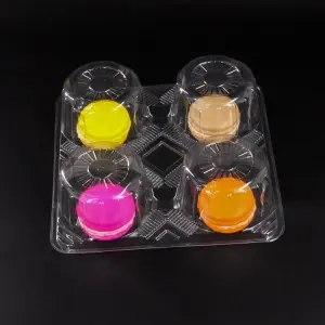 Disposable Blister plastic food container cake box food tray packaging custom packing manufacturing