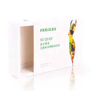 Manufacturer Wholesale Custom Logo Drawer Folding Dessert Divider Packaging Paper Sliding Food Box