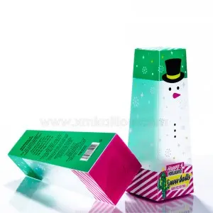 Custom Clear Plastic Soup Container for gifts Halloween Christmas with Embossing Varnishing Printing Handling Options