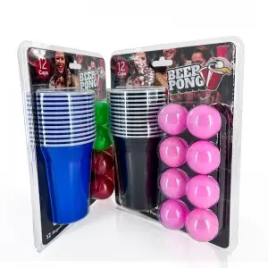 Custom Logo 16oz 16 Ounce Disposable Shot Plastic Cups Red and Blue Drinking PP Disposable Plastic Cups OEM Party Cups Set