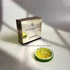 Custom printed 4 Color Cosmetic packaging box cosmetic box paper packaging box with foil stamping
