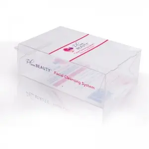 Hot sale customized clear transparent printed plastic pvc box package small plastic Cosmetics case packaging box
