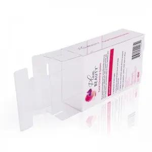 Hot sale customized clear transparent printed plastic pvc box package small plastic Cosmetics case packaging box